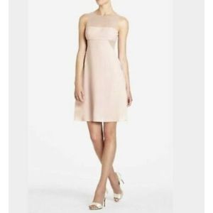BCBG Max Azria pink backless dress w/ cutouts